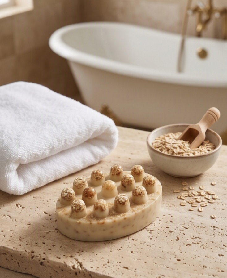 Artisanal Botanical Oat Soap Bar