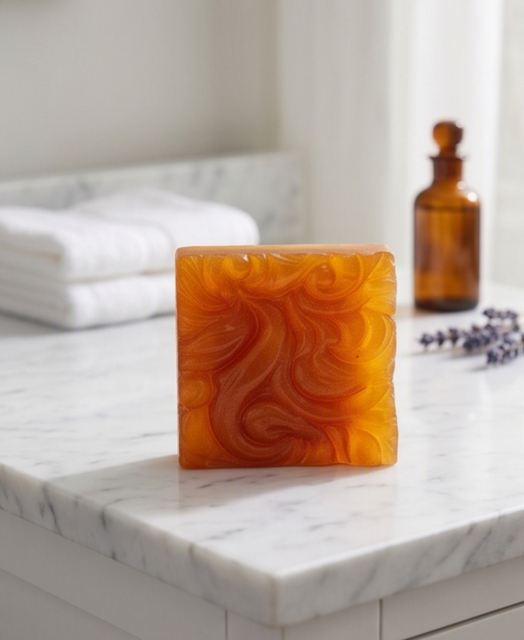 Artisanal Botanical Orange Soap Bar